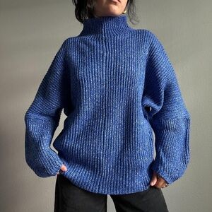 Chunky Blue Sweater